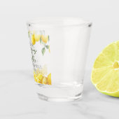Waterverf Citroen Bruiloftsfeest 'Main Squeeze' Shot Glas (Rechts)