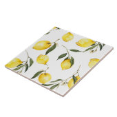 Waterverf citroen, citrusvruchten, tegeltje (Zijkant)