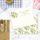 Waterverf citroen datum nacht Kaart