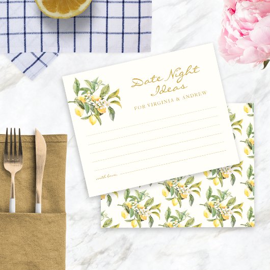 Waterverf citroen datum nacht Kaart