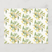 Waterverf citroen datum nacht Kaart (Achterkant)