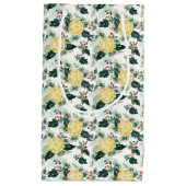 Waterverf Citroen en Holly Pattern Kerst Klein Cadeauzakje (Voorkant)