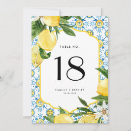 Waterverf Citroen en Marokkaanse Tegel Tafel Kaart