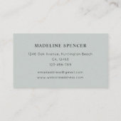 Waterverf citroen en olijven tuin visitekaartje (Achterkant)