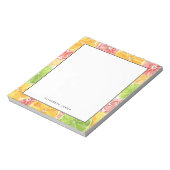 Waterverf Citroen en Sinaasappelpatroon Persoonlij Notitieblok (Linkerzijde)