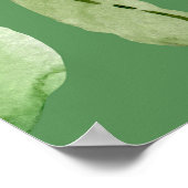 Waterverf citroen, fruit behangpatroon. poster (Hoek)