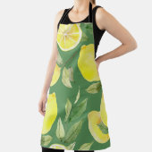 Waterverf citroen, fruit behangpatroon. schort (Insitu)
