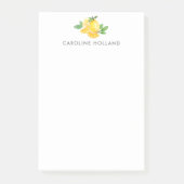 Waterverf Citroen Fruit Persoonlijk Briefpapier Post-it® Notes (Voorkant)