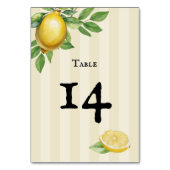 Waterverf Citroen Geel Citrus Rustiek Huwelijk Kaart (Voorkant)