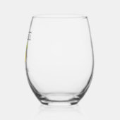 Waterverf Citroen groen bruiloft Limoncello Wijnglas Zonder Voet (Links)