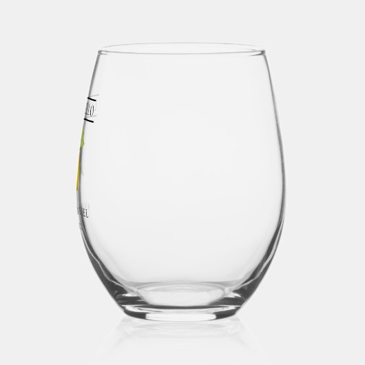 Waterverf Citroen groen bruiloft Limoncello Wijnglas Zonder Voet (Links)