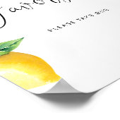 Waterverf citroen Gunsten. Citrus gunsten Poster (Hoek)