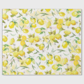 Waterverf citroen II Cadeaupapier (Vlak)
