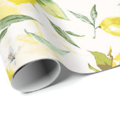 Waterverf citroen II Cadeaupapier (Rol Hoek)