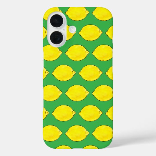 waterverf citroen in groen Case-Mate iPhone case (Achterkant)