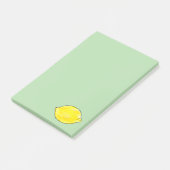 waterverf citroen in groen post-it® notes (Schuin)
