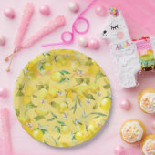 Waterverf citroen IV Papieren Bordje (Feest)