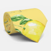 Waterverf citroen IV Stropdas (Opgerold)