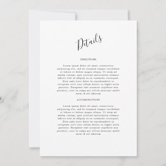 Waterverf citroen krans details bruiloft kaart (Achterkant)