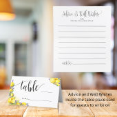 Waterverf Citroen Lavendel Boho Tafelnummer Advies Plaatskaartje