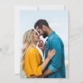 Waterverf citroen lavendel foto bruiloft save the date (Achterkant)