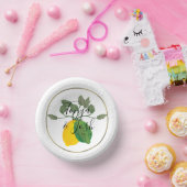 Waterverf Citroen Lime Limoncello Nepgoud Bruiloft Papieren Kommen (Feest)