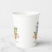 Waterverf citroen mediterrane mand verjaardag papieren bekers (Links)