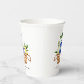 Waterverf citroen mediterrane mand verjaardag papieren bekers (Rechts)