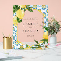 Waterverf citroen mediterrane verlovingspartij