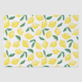 Waterverf Citroen Patroon Citrus Tissuepapier (Voorkant)