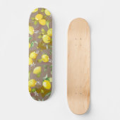 Waterverf citroen persoonlijk skateboard (Voorkant)