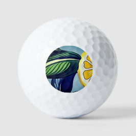 Waterverf Citroen Schijf Golfballen — Citrus Editi
