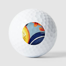 Waterverf Citroen Schijf Golfballen — Citrus Editi