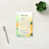 Waterverf Citroen Sinaasappel Limoen Botanische Ke Post-it® Notes (Kantoor)