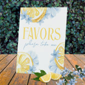 Waterverf Citroen Staande Voorkeur Pedestal Sign Reclamebord Met Voetstuk