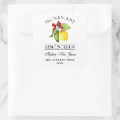 Waterverf Citroen Thuisgemaakte Limoncello Nieuwja Vierkante Sticker (Tas)