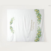 Waterverf Citroen Tropische Verjaardag Fotocabine Wandkleed (Voorkant (horizontaal))