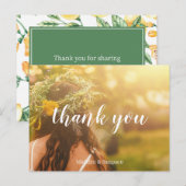 waterverf citroen tuin geel bruiloft Briefkaart (Voorkant / Achterkant)