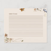 Waterverf Citroen Vrijgezellenfeest Recept Kaart (Achterkant)