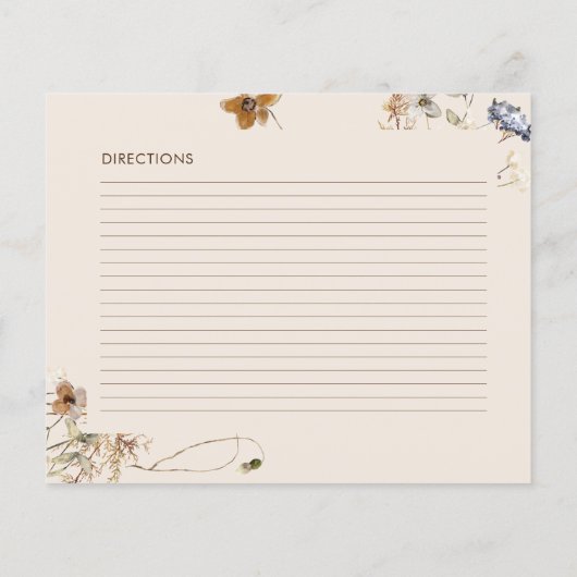 Waterverf Citroen Vrijgezellenfeest Recept Kaart (Achterkant)