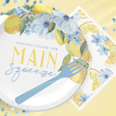 Waterverf Citroen Witte Hoofdklem Persoonlijk Papieren Bordje