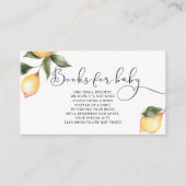 Waterverf citroenboeken voor baby informatiekaartje (Voorkant)