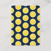 Waterverf Citroenboom Baby shower Luier Raffle En Informatiekaartje (Achterkant)