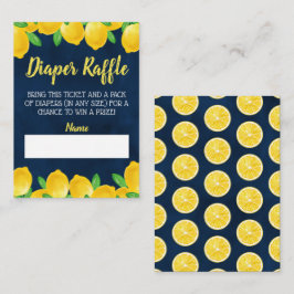 Waterverf Citroenboom Baby shower Luier Raffle En Informatiekaartje