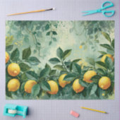 Waterverf Citroenboomgaard Citrus Tissuepapier (Craft)