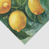 Waterverf Citroenboomgaard Citrus Tissuepapier (Detail)