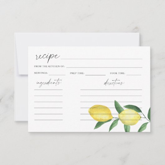 Waterverf citroencitrusVrijgezellenfeest (Voorkant)