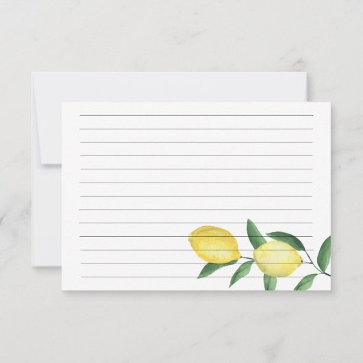 Waterverf citroencitrusVrijgezellenfeest (Achterkant)