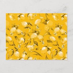 Waterverf citroenen 10 briefkaart