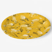 Waterverf citroenen 10 papieren bordje (Gekanteld)